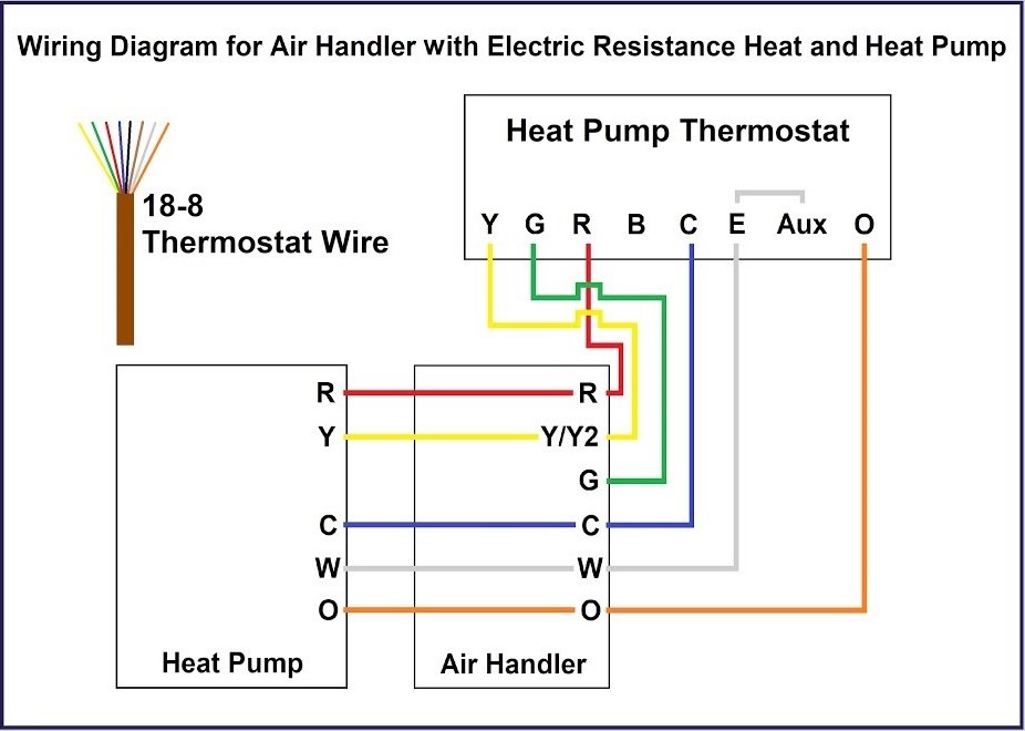 Wiring diagram for heat pump system